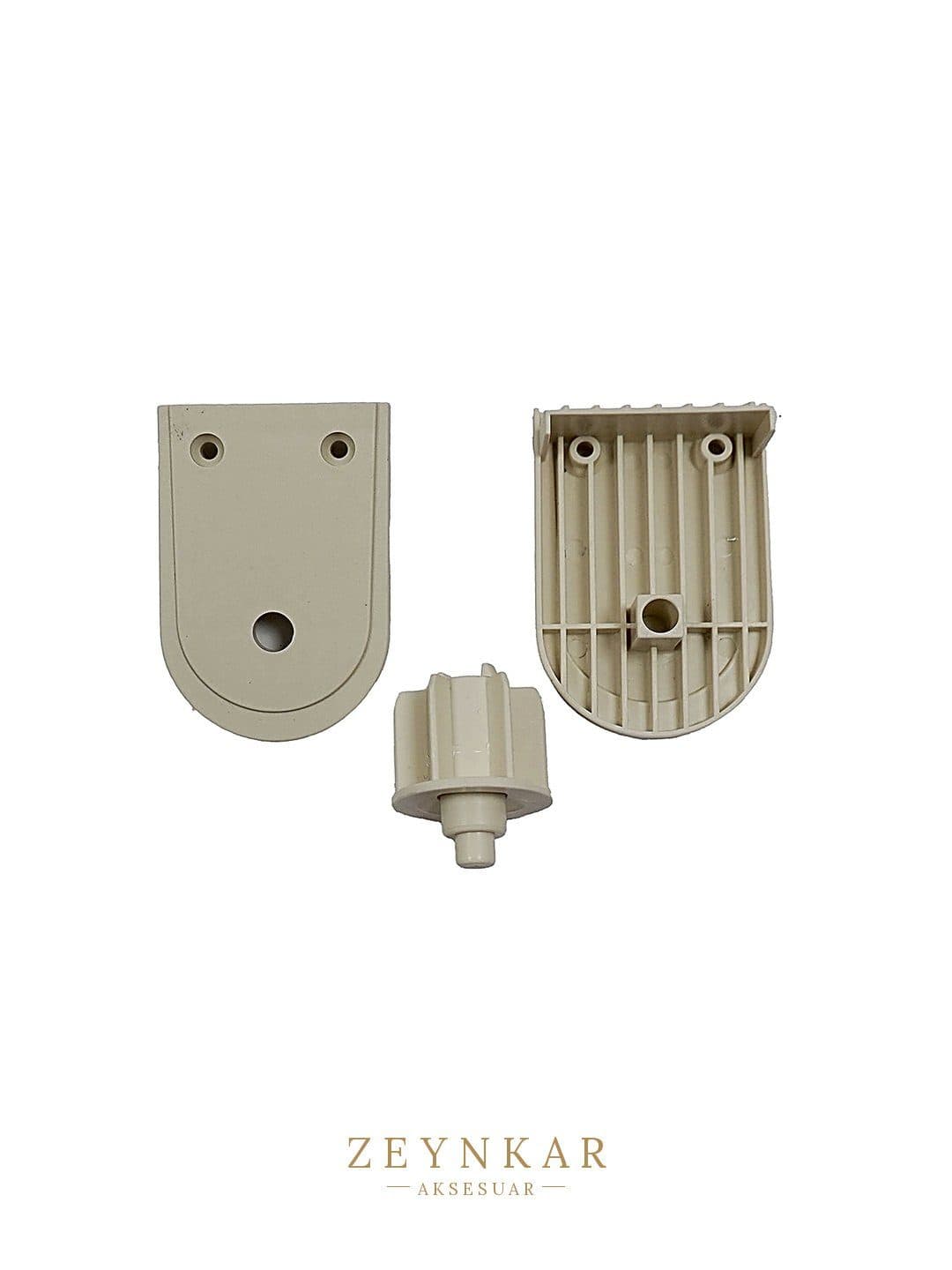 Elegance Plastik Zebra Ayak Takımı Krem