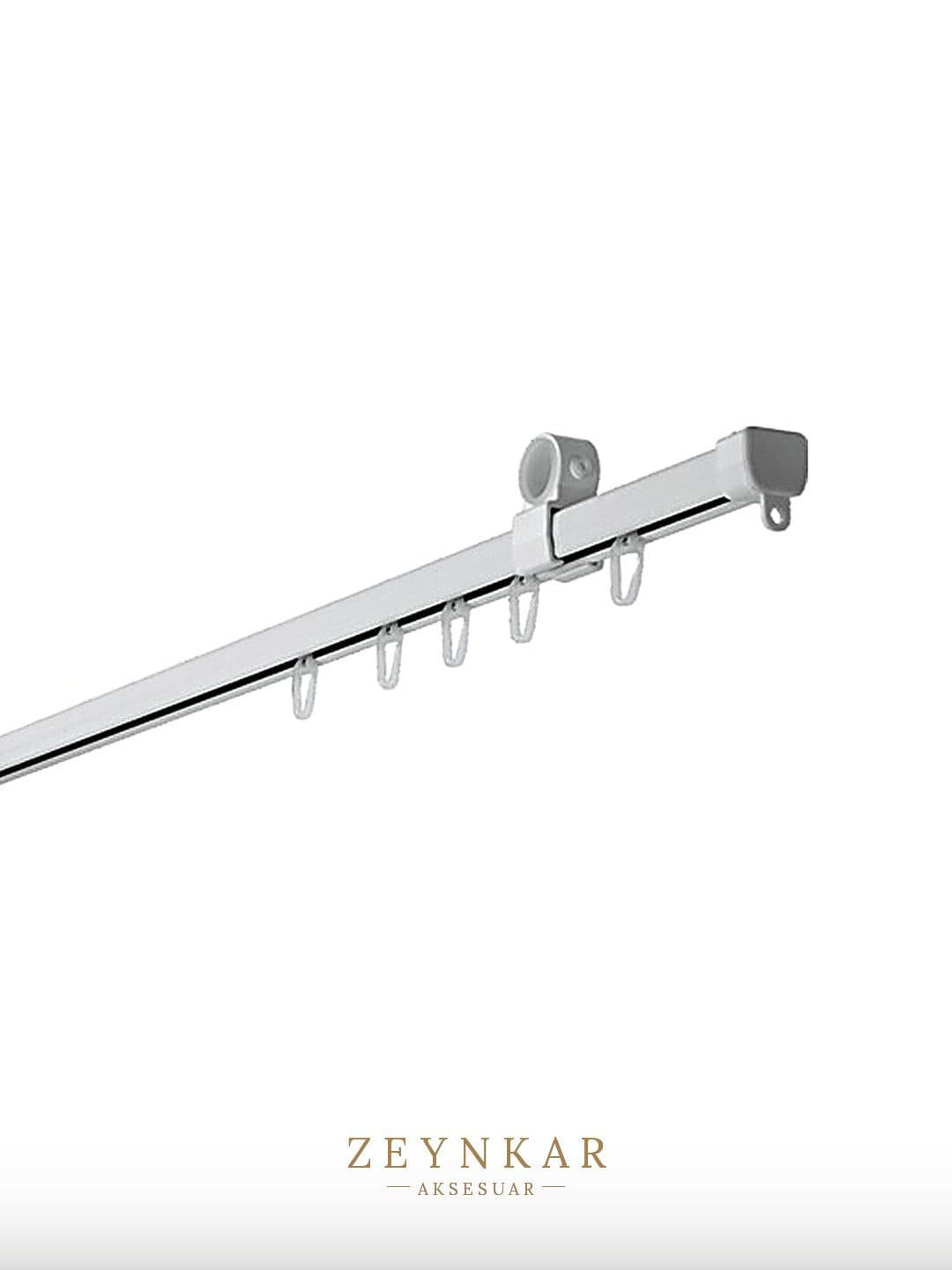 Linadora U Biçimli Perde Rayı 110 cm Beyaz - 110 cm