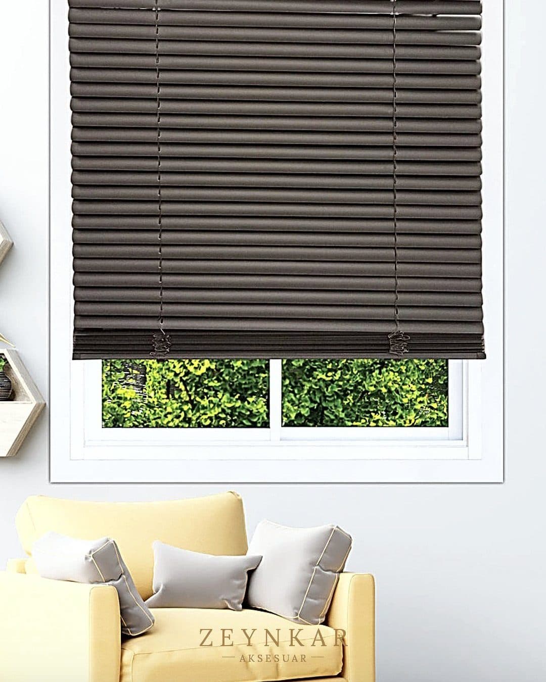 Linadora PVC Jaluzi 25 mm 60x160 cm Antrasit - 60x160 cm
