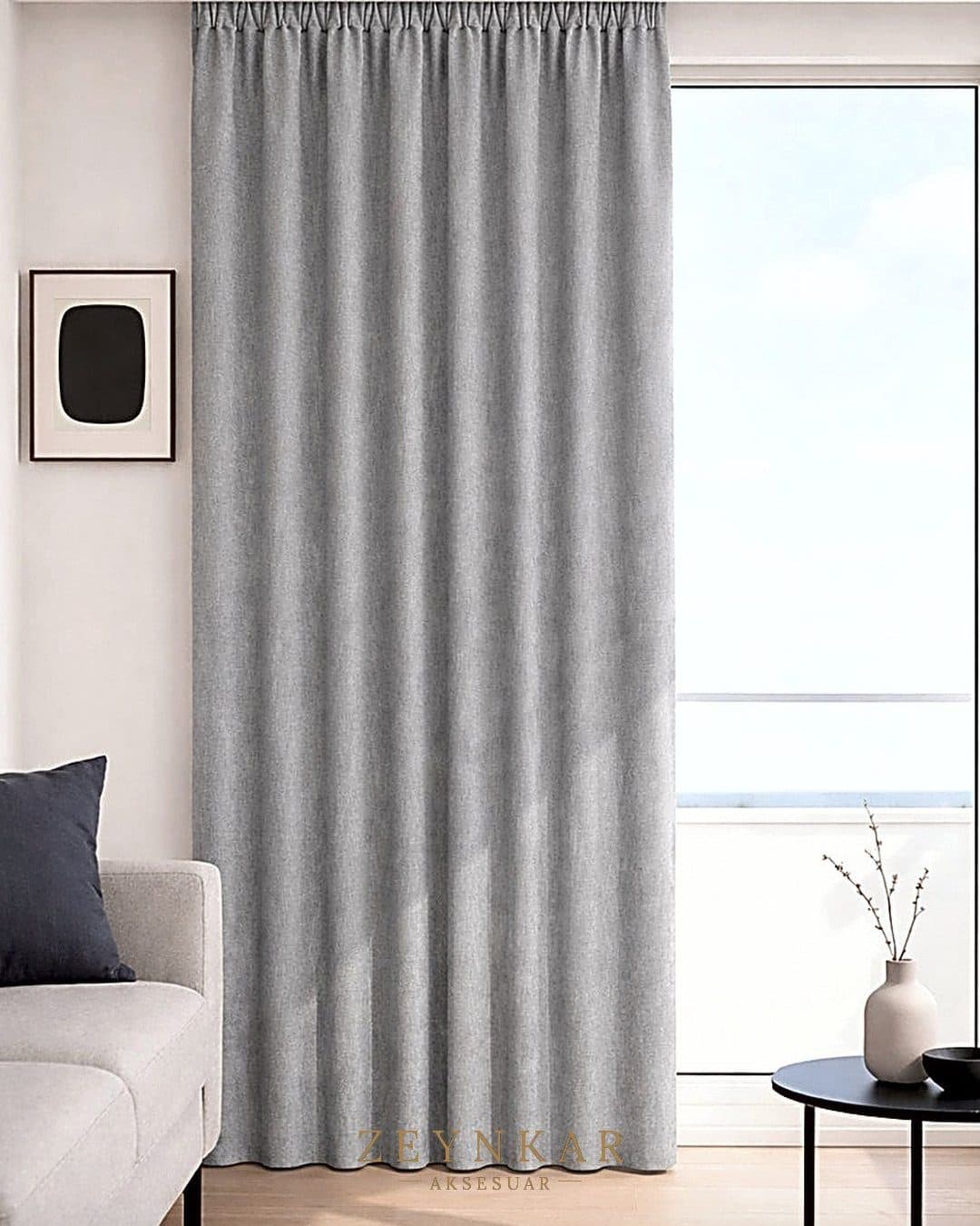 Premier Home İbiza Fon Perde Koyu Gri - 140x270 cm