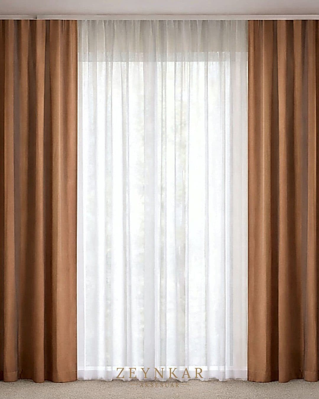 Premier Home İbiza Fon Perde Tarçın - 140x270 cm