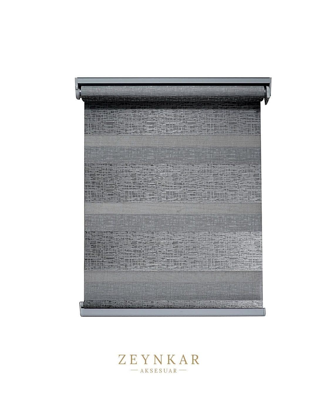 Linadora Zebra Stor Jakar Gri 60x200 cm - 60x200 cm