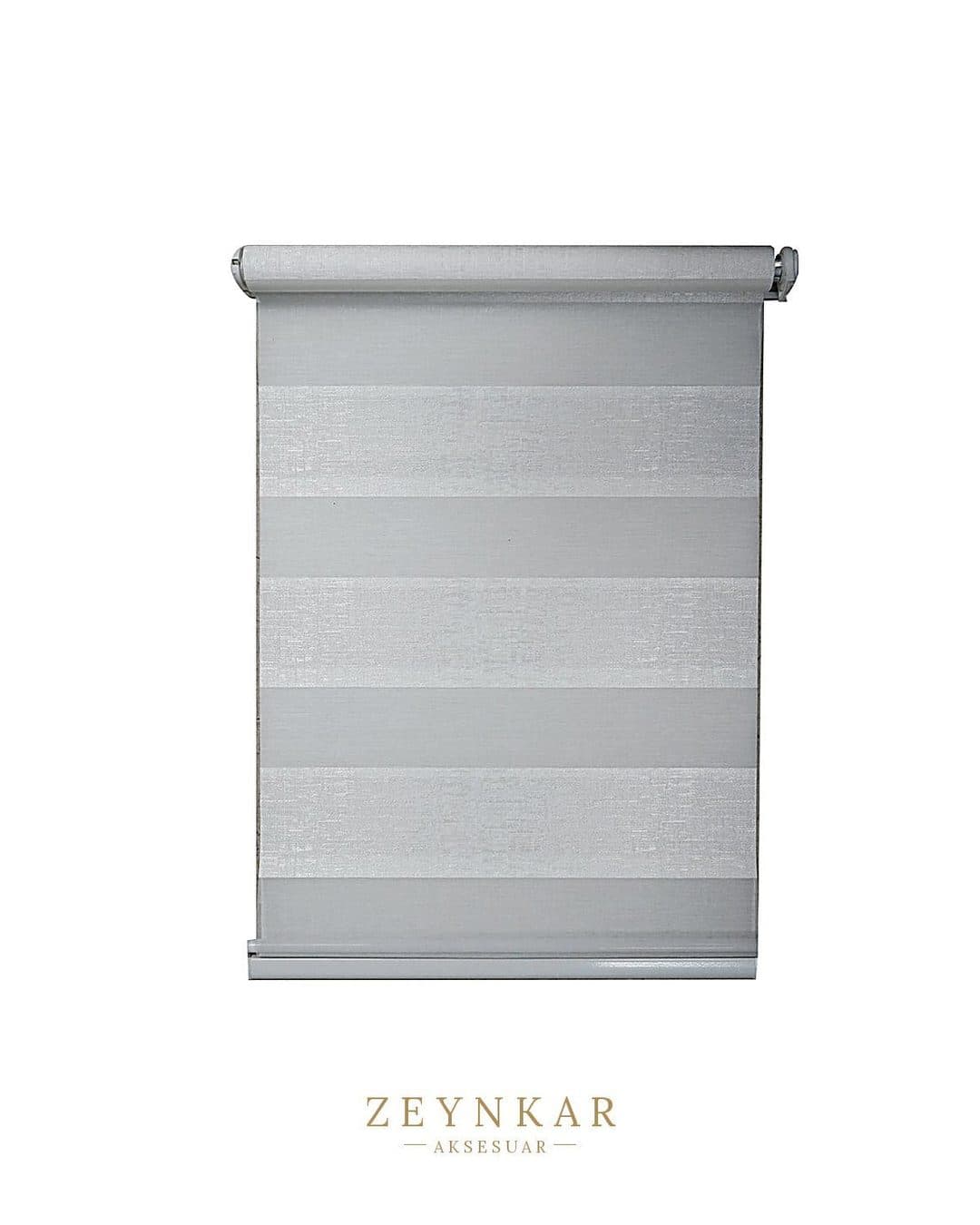 Linadora Zebra Stor Jakar Beyaz 60x200 cm - 60x200 cm
