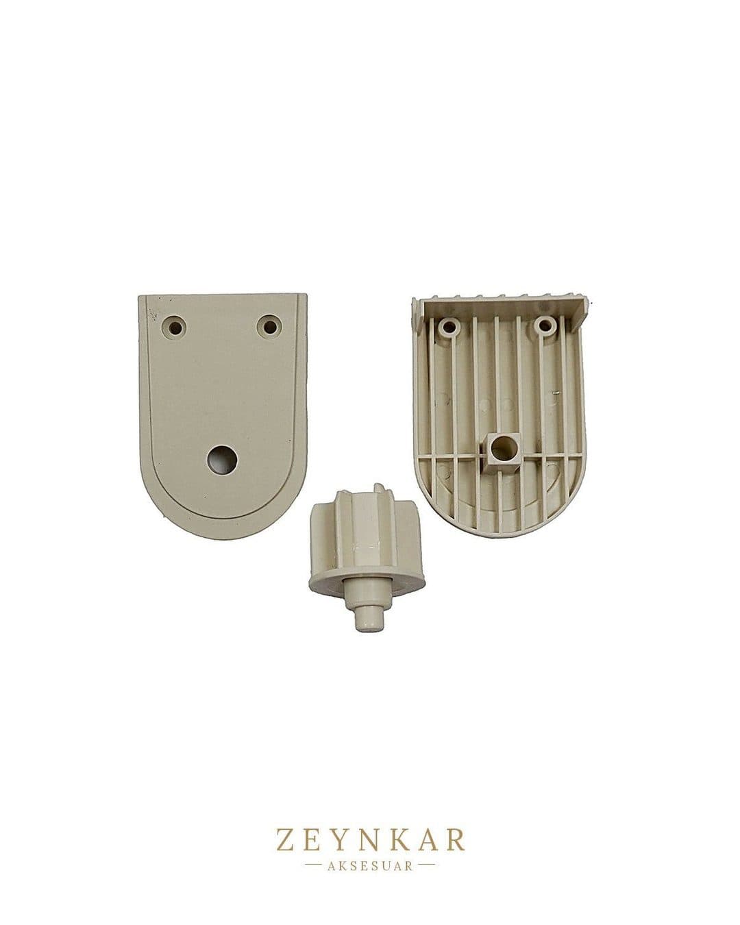 Elegance Plastik Zebra Ayak Takımı Krem