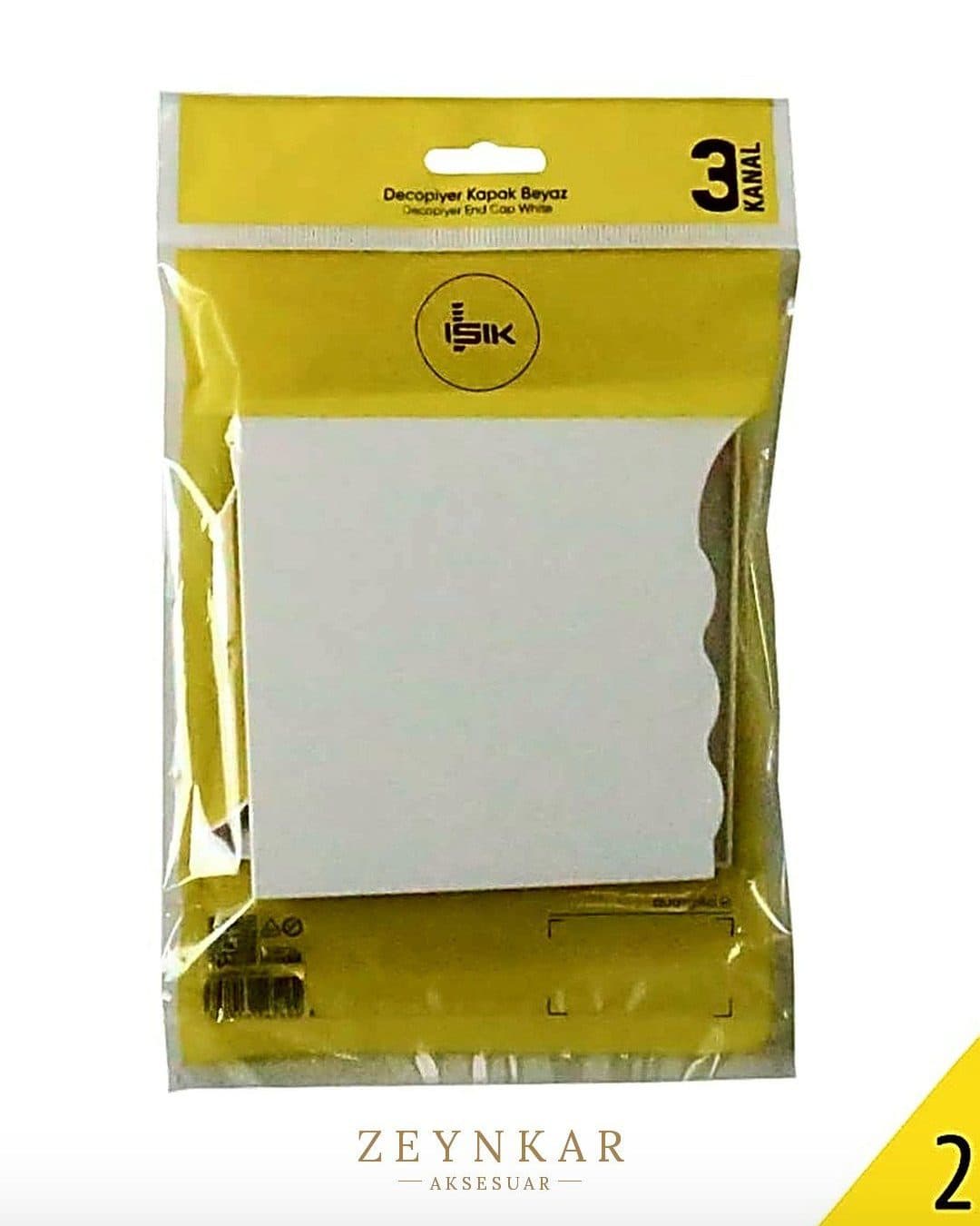 Işık Dekopiyer Işık Kapak Beyaz 2'li