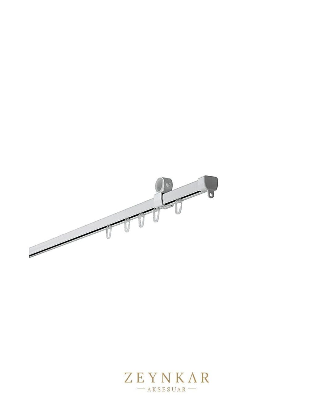 Linadora U Biçimli Perde Rayı 150 cm Beyaz - 150 cm