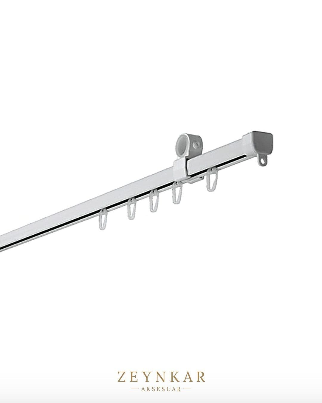 Linadora U Biçimli Perde Rayı 110 cm Beyaz - 110 cm