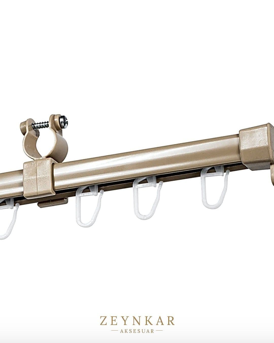 Linadora U Biçimli Perde Rayı 110 cm Bej - 110 cm