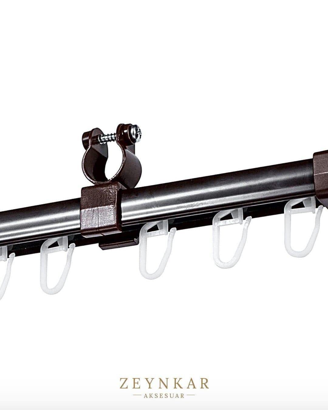 Linadora U Biçimli Perde Rayı 150 cm Ceviz - 150 cm