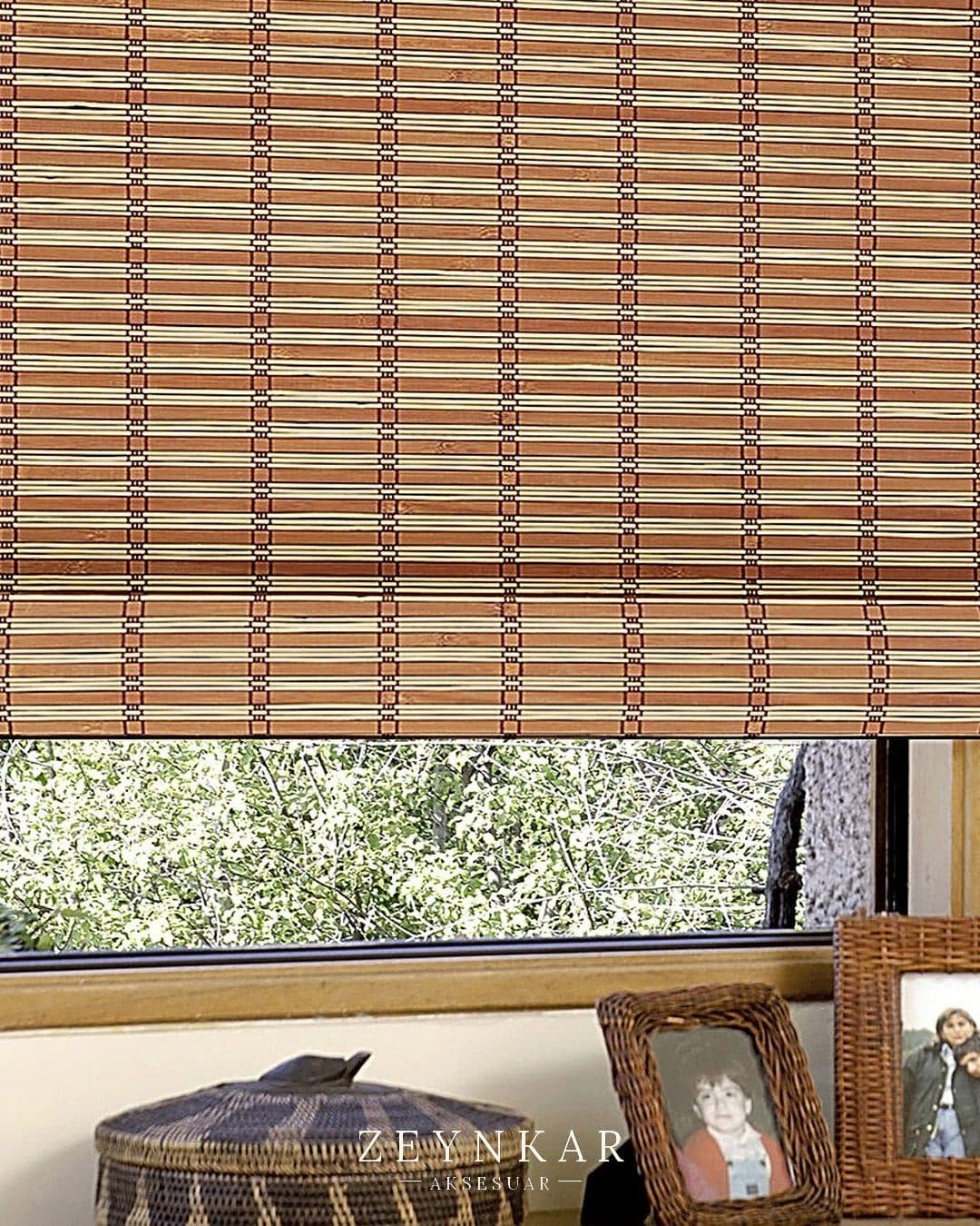 Linadora Avanos Bambu Stor Bej Krem 100x160 cm - 100x160 cm