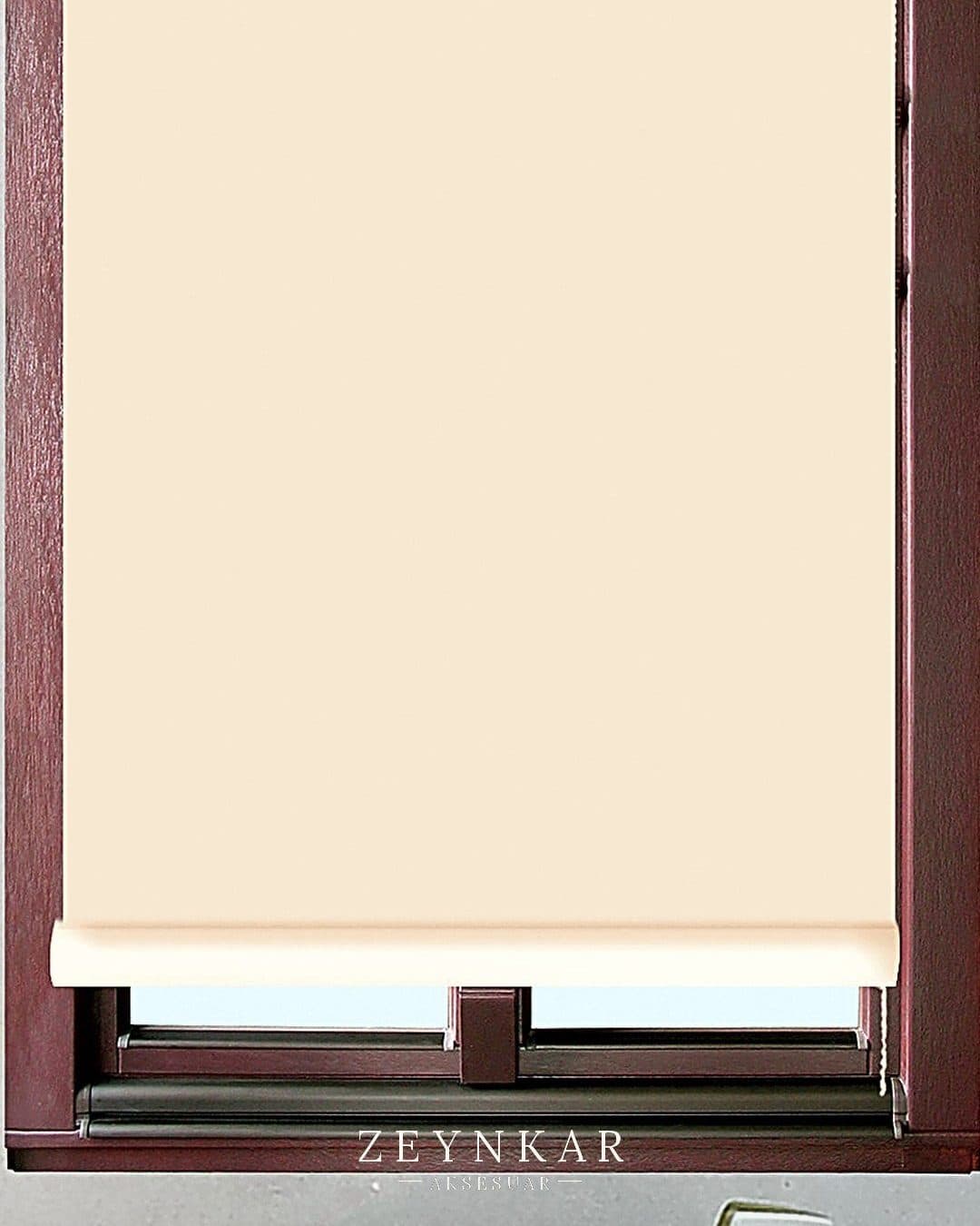 Elegance Mat Sun Polyester 60x200 cm Kumaş Stor Krem - 60x200 cm