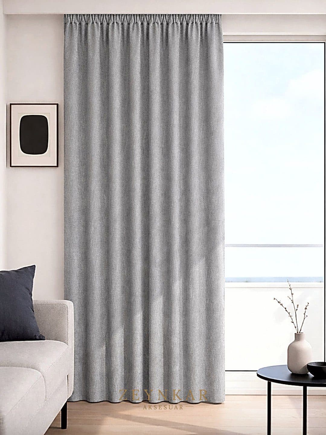 Premier Home İbiza Fon Perde Koyu Gri - 140x270 cm