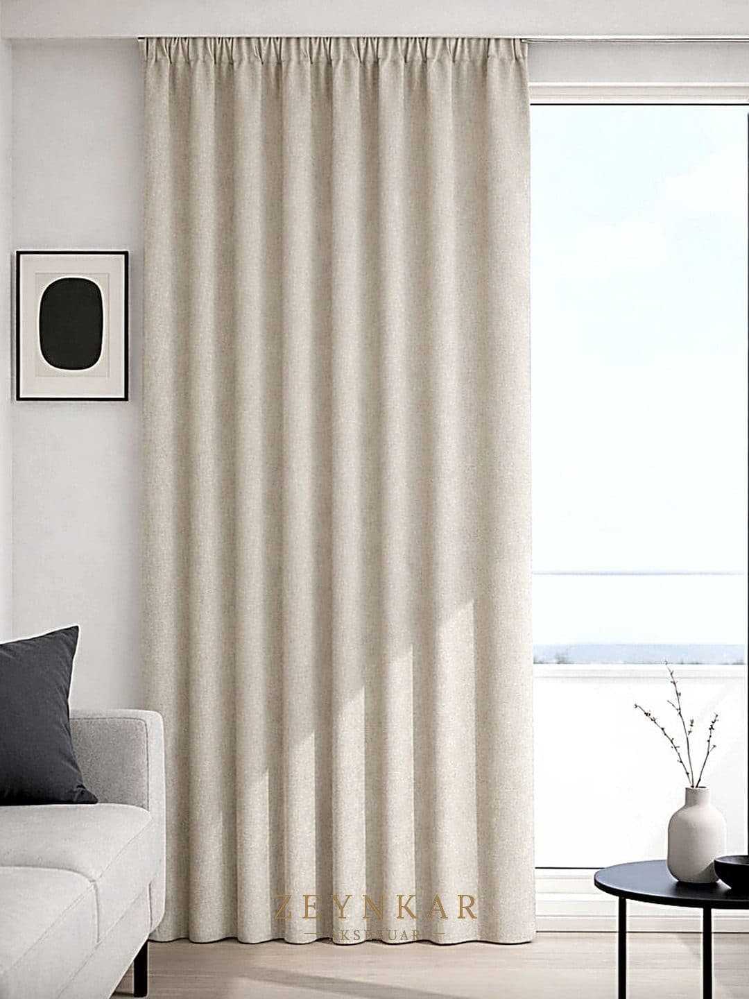 Premier Home İbiza Fon Perde Bej - 140x270 cm