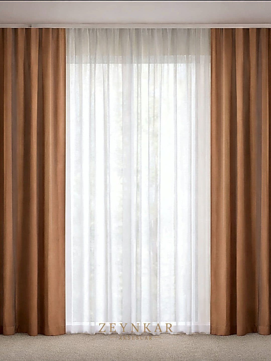 Premier Home İbiza Fon Perde Tarçın - 140x270 cm