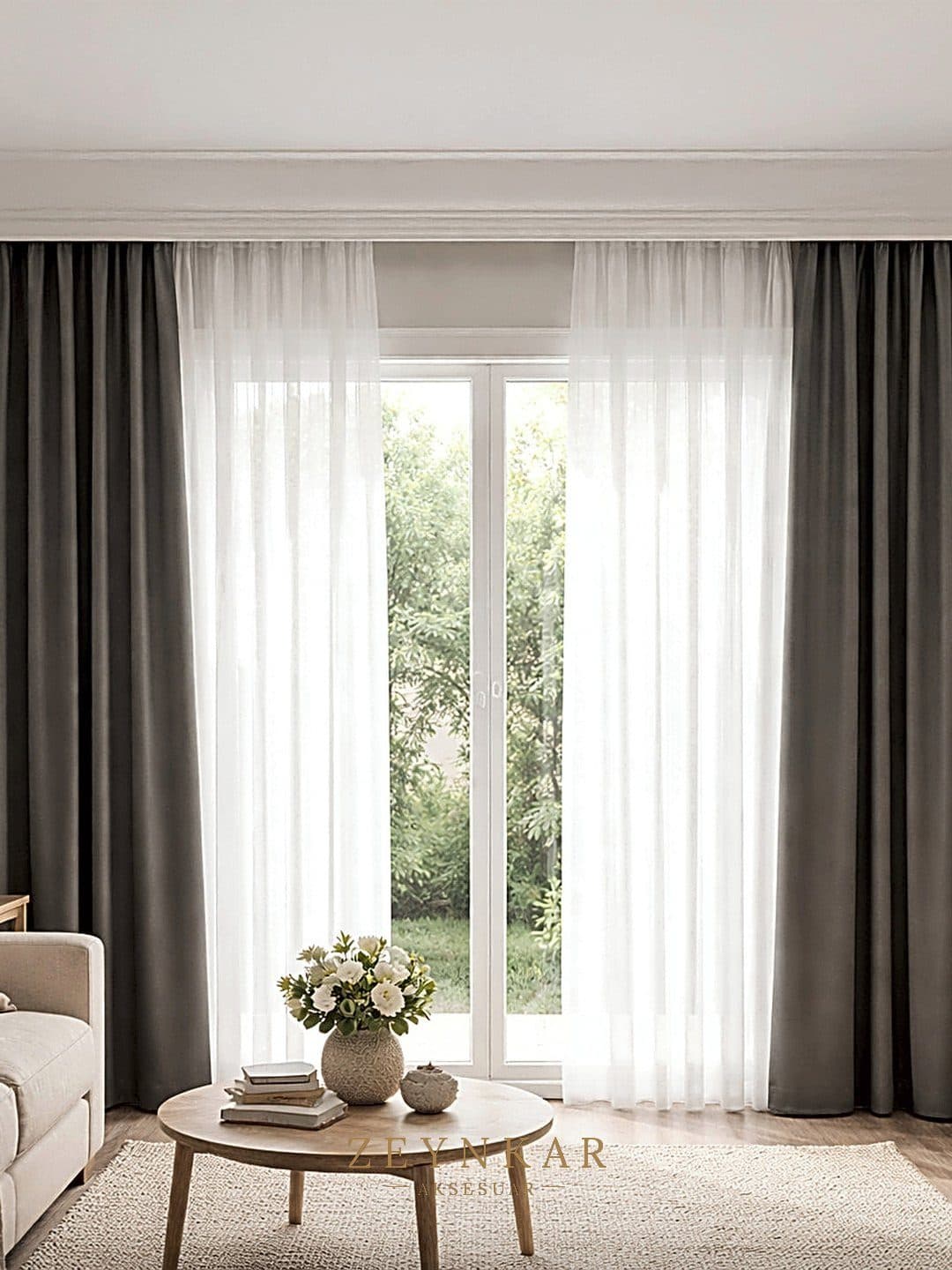Premier Home Galaxy Tül Ekru - 300x270 cm