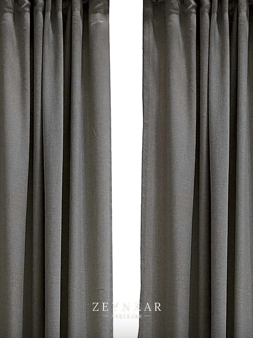 Elegance Eco Blackout Fon Perde Gri - 140x270 cm