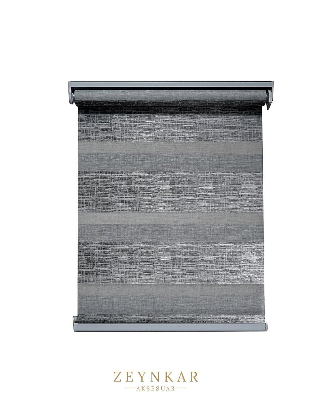 Linadora Zebra Stor Jakar Gri 60x200 cm - 60x200 cm