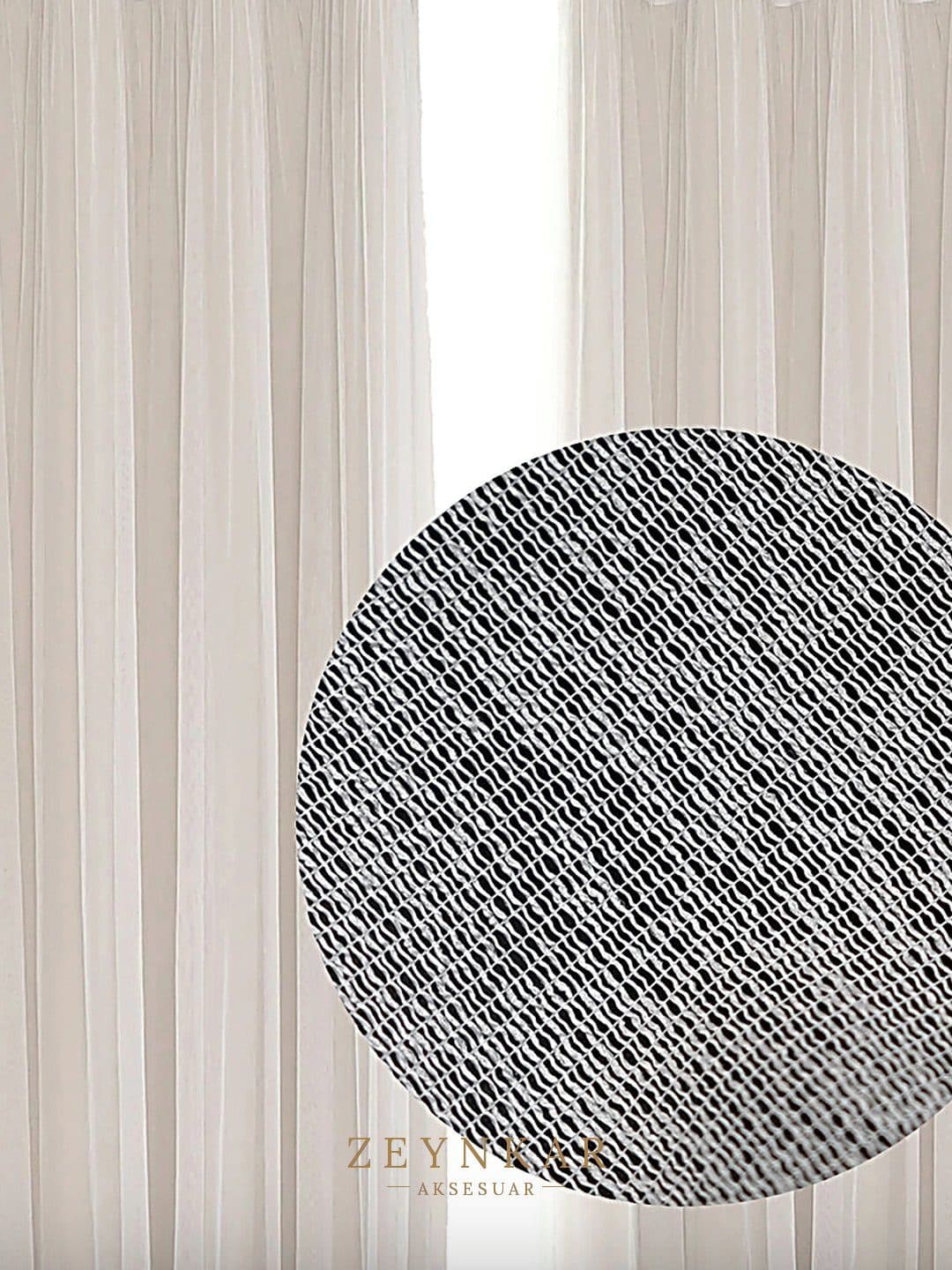 Premier Home Dore Tül Kırık Beyaz 300x270 cm - 300x270 cm