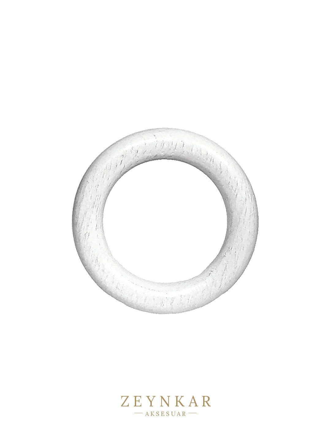 Linadora Ahşap Halka Eskitme Beyaz 28 mm - 28 mm