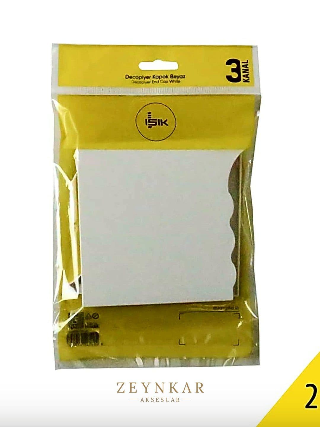 Işık Dekopiyer Işık Kapak Beyaz 2'li