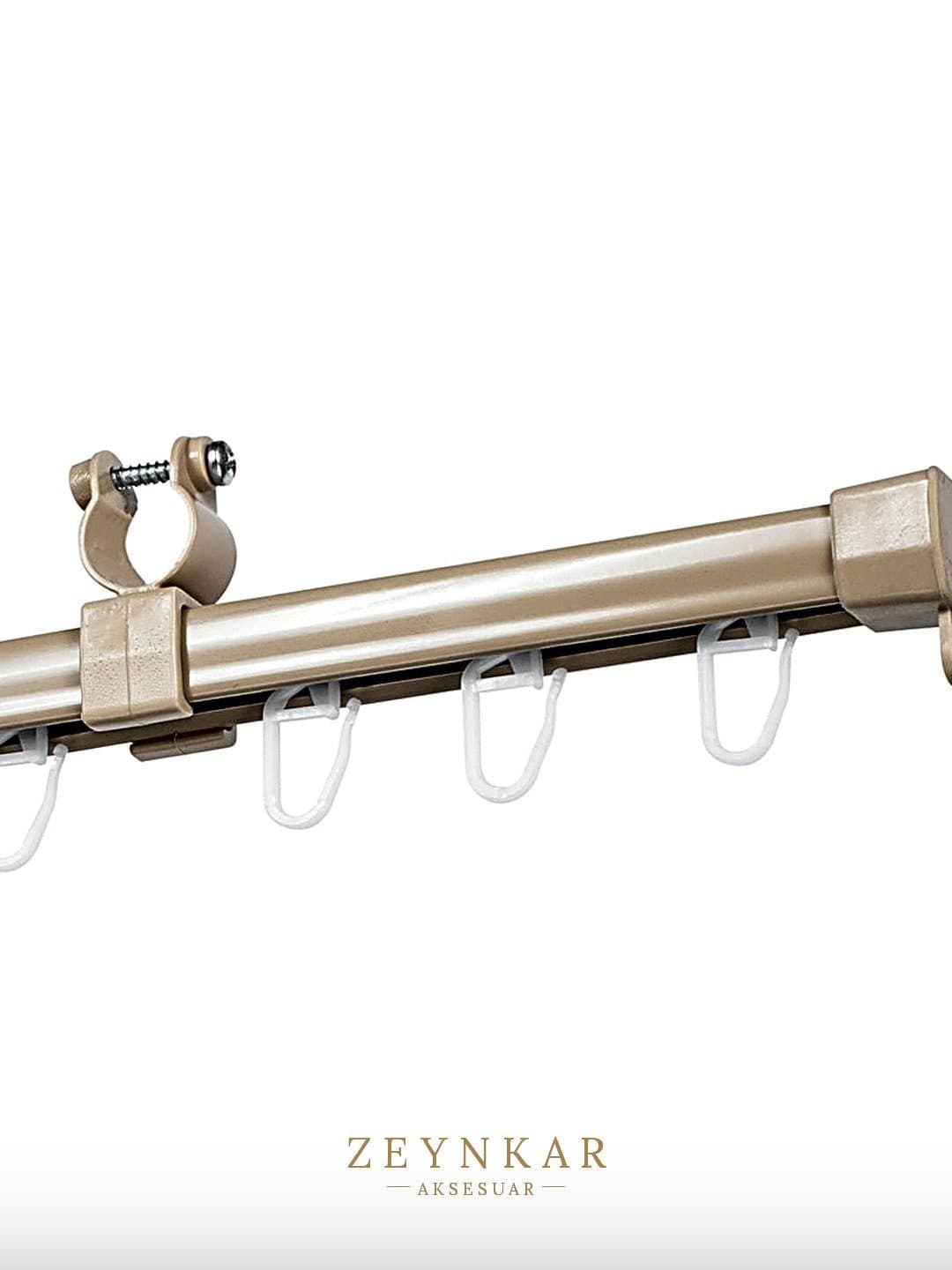 Linadora U Biçimli Perde Rayı 110 cm Bej - 110 cm