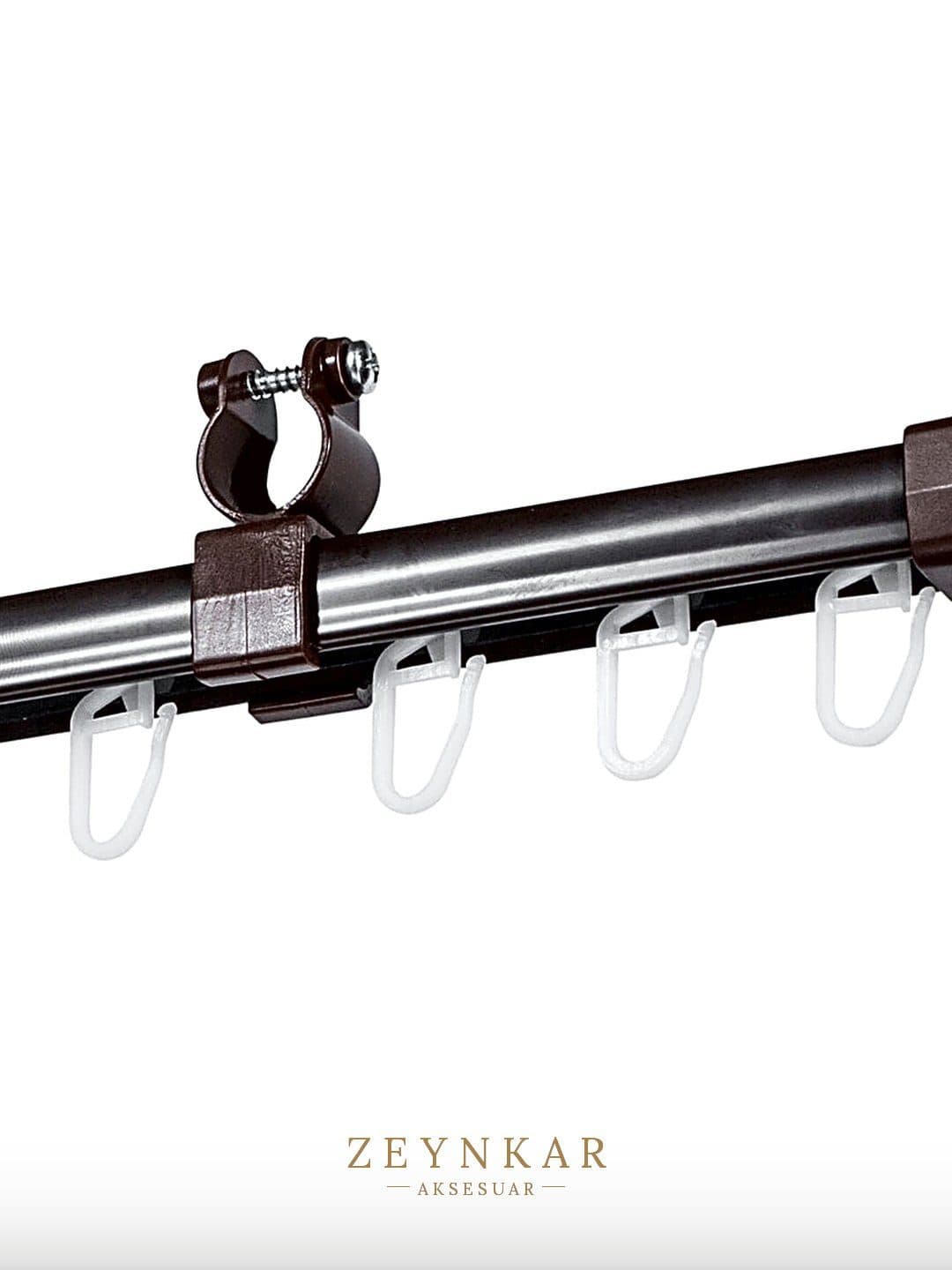 Linadora U Biçimli Perde Rayı 110 cm Ceviz - 110 cm