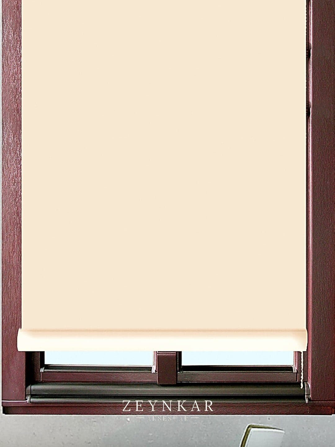 Elegance Mat Sun Polyester 60x200 cm Kumaş Stor Krem - 60x200 cm