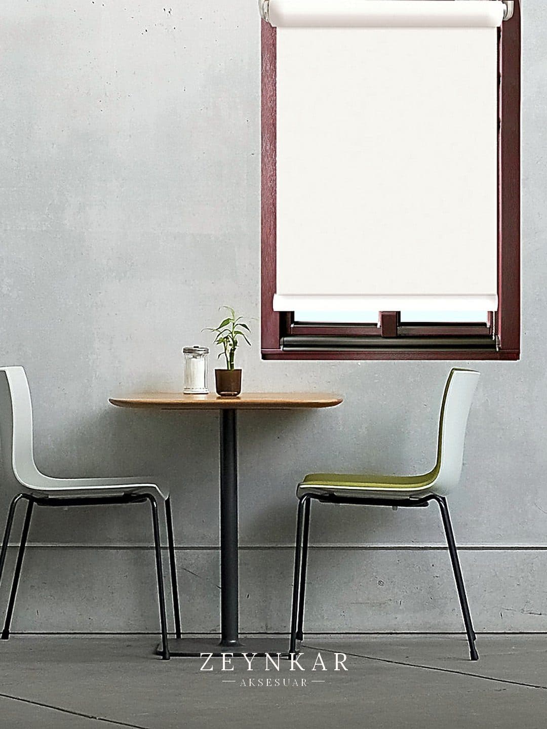 Elegance Mat Sun Polyester 60x200 cm Kumaş Stor Ekru - 60x200 cm